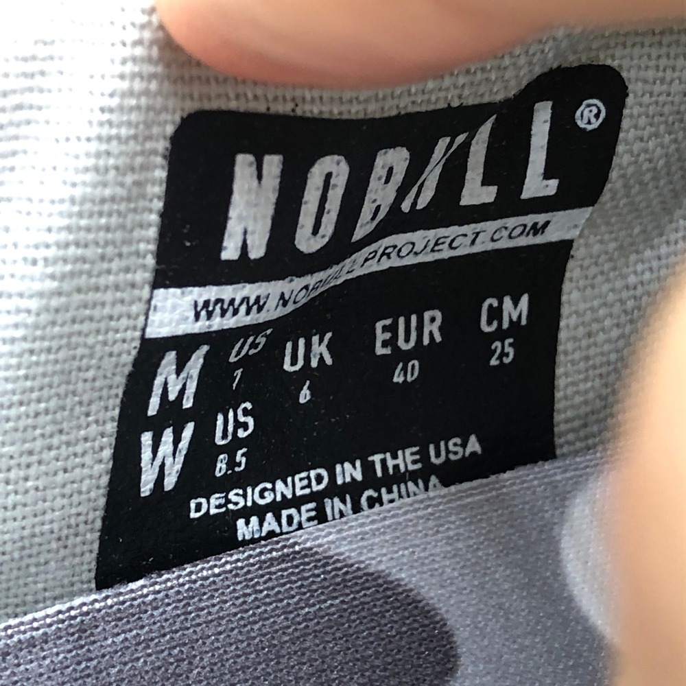 NOBULL Gray White Camo Canvas Sneakers - Picture 6 of 14